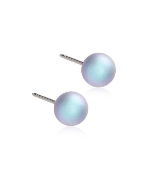 Titanörhänge NT Pearl 6 mm, Rainbow shimmer
