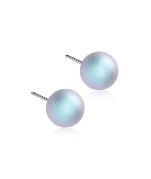 Titanörhänge NT Pearl 8 mm, Rainbow shimmer