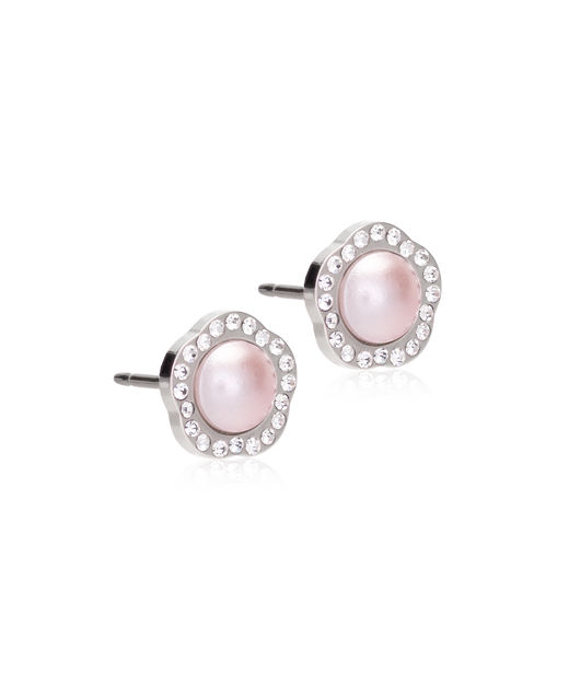 Titanörhänge ST Brilliance Fancy Pearl 8 mm, Crystal/light r