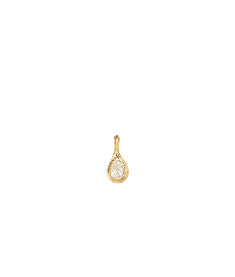 18k rödguld hänge Ocean Drops 1 pear shaped brill. 0,50 ct.