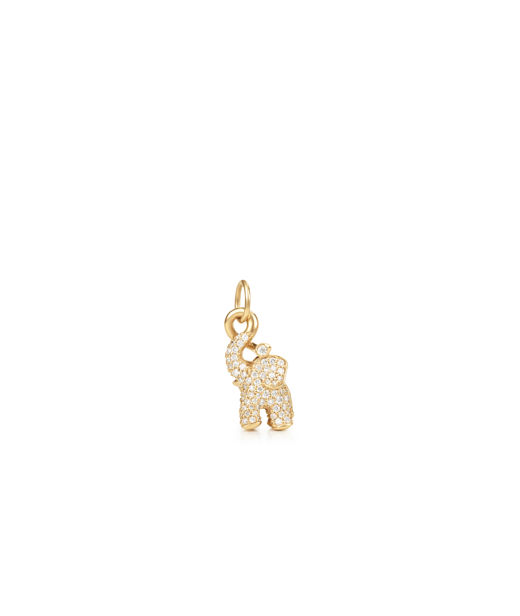 18k rödguld hänge Elefant 145 diamanter TW.VS 0,56 ct. med ø