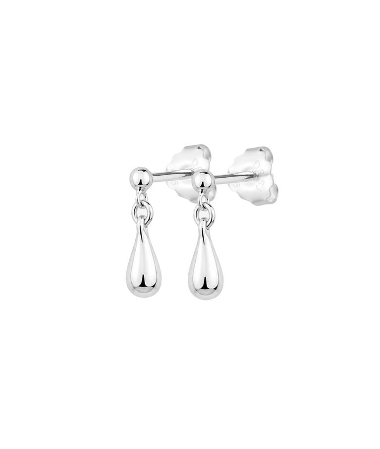 Silverörhänge Droplet Studs