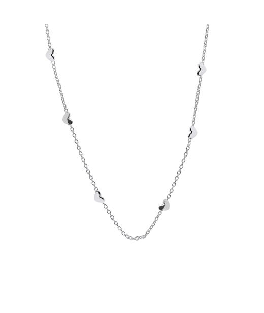 Silverhalsband Loving Heart Drop Full Short