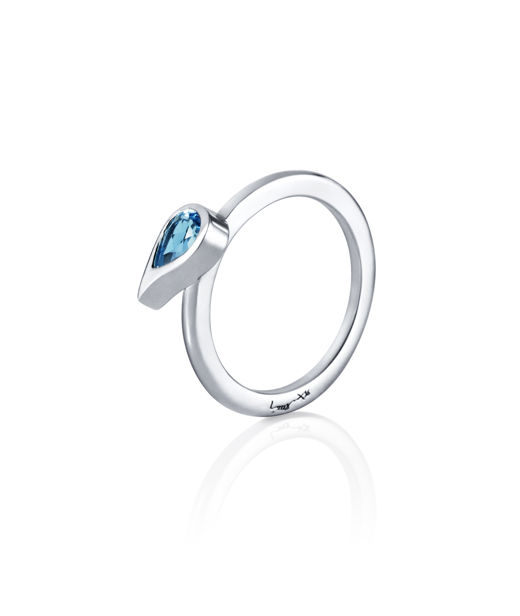 Silverring Sparkle Of Life - Blue Topaz