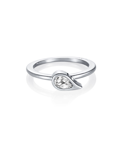 Silverring Sparkle Of Life - White Topaz