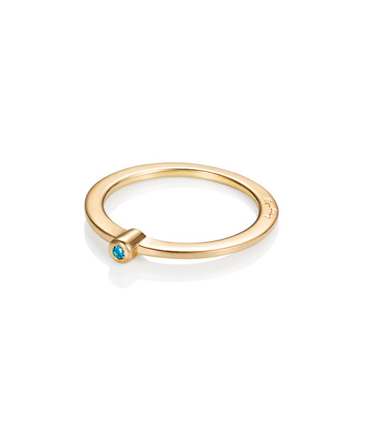 Silverring Micro Blink - Blue Topaz fg