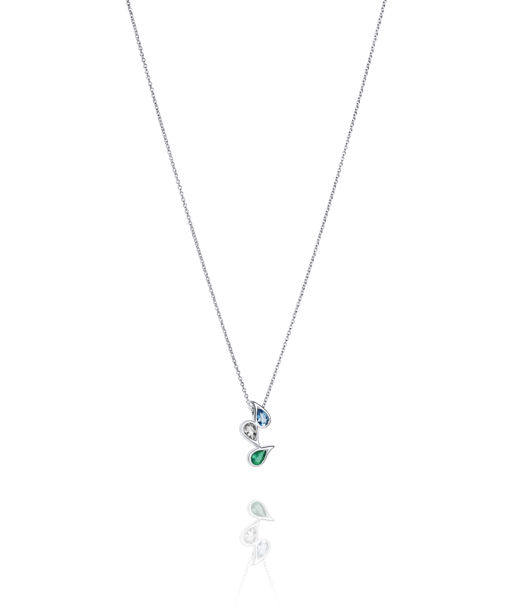 Silverhalsband Sparkle Of Life Triple