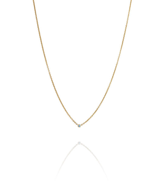 Silverhalsband Micro Blink - Blue Topaz fg