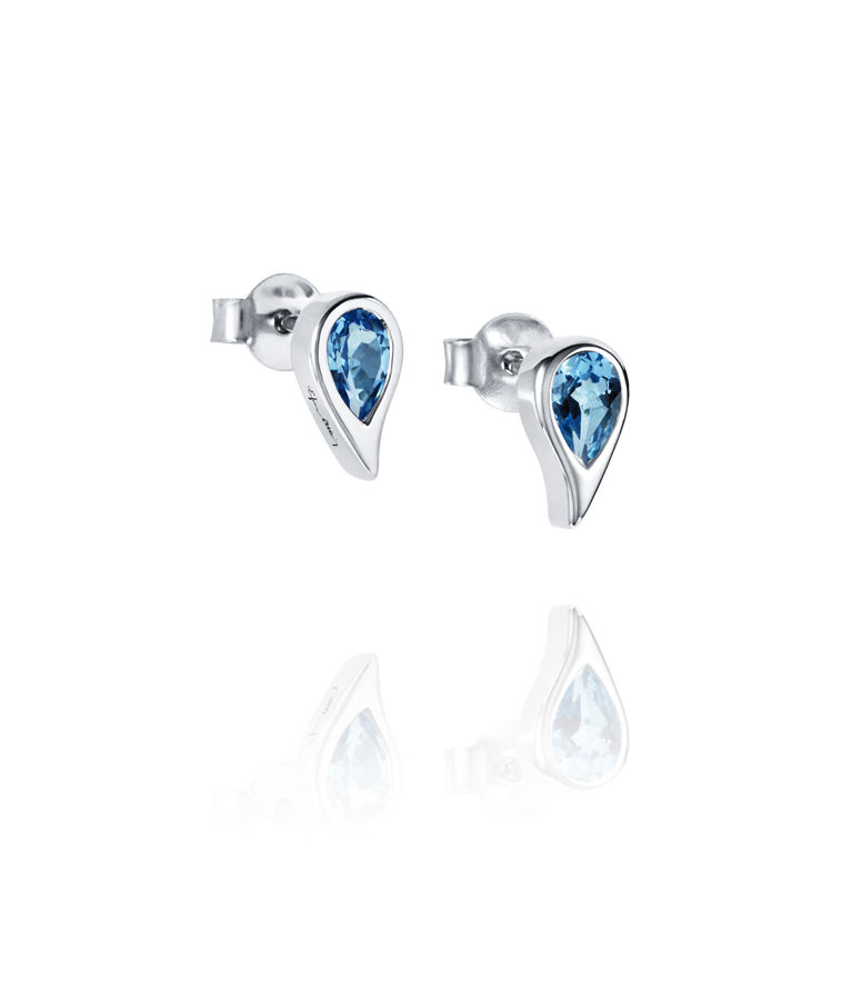 Silverörhänge Sparkle Of Life Single Ear - Blue Topaz