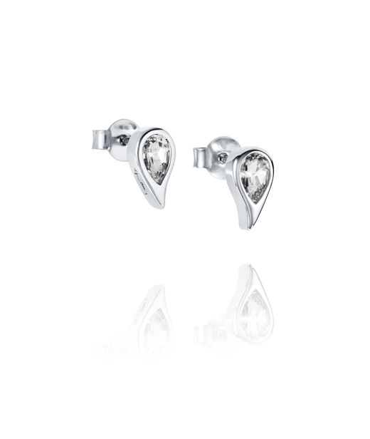 Silverörhänge Sparkle Of Life Single Ear - White Topaz