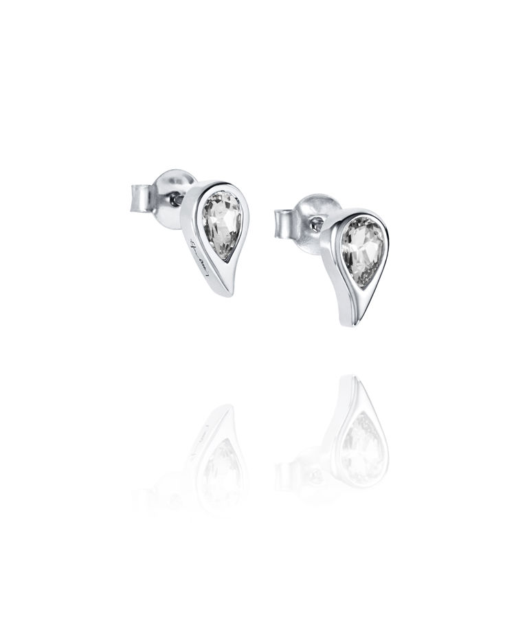 Silverörhänge Sparkle Of Life Single Ear - White Topaz