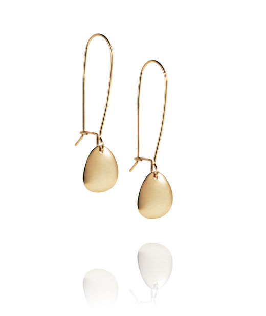 18k rg örhänge Mini Rose Petal