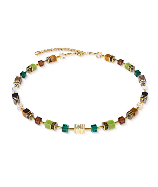 Stålhalsband Brown-Olive