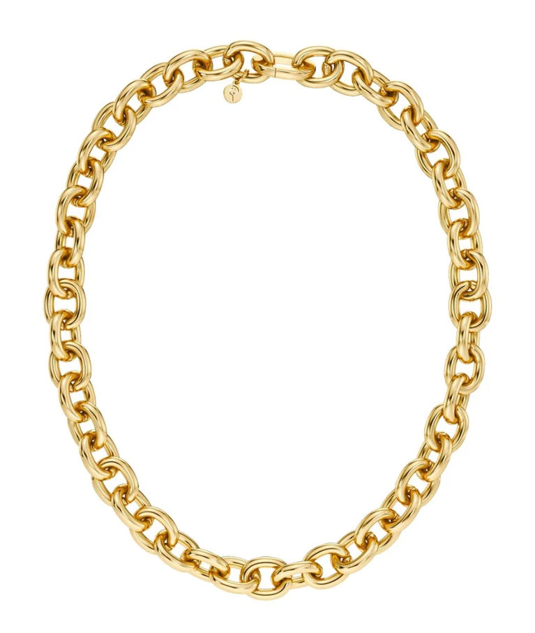 Stålhalsband Link Chain AU26 Gold