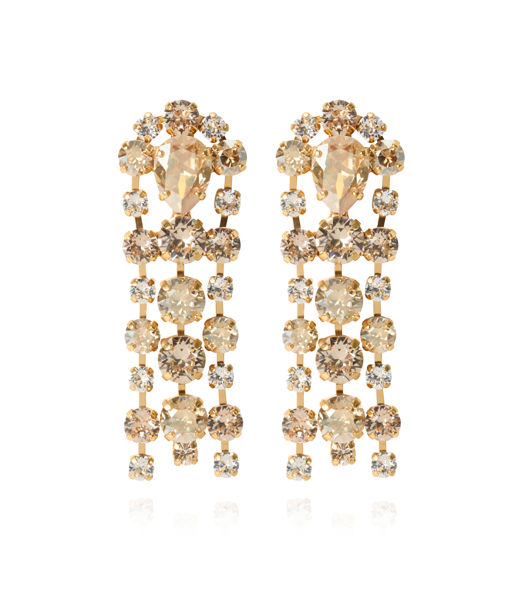 Mässingsörhängen SOIREE CRYSTAL GOLDEN COMBO gold