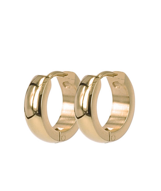 Stålörhänge Klara gold