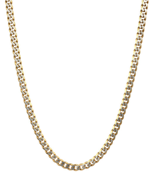 Stålahalsband Texas Small steel/gold