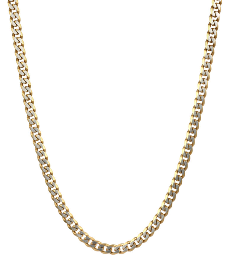 Stålahalsband Texas Small steel/gold