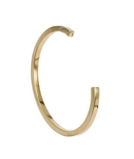 Stålarmring Tim Medium gold