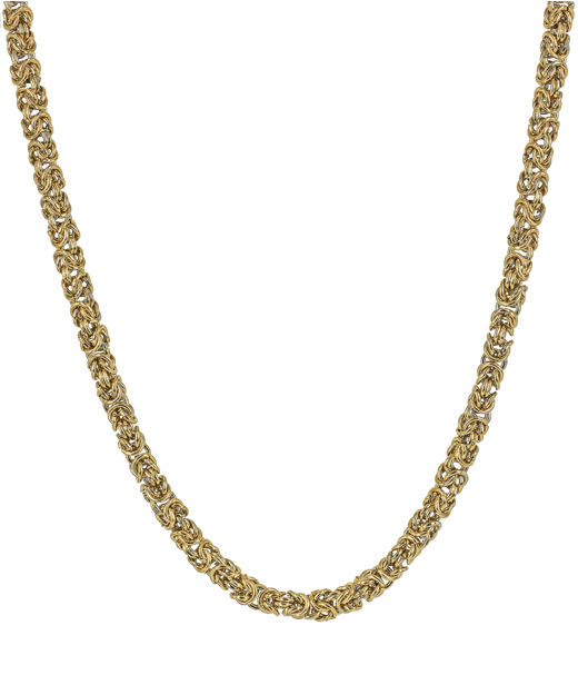 Stålhalsband Nero gold