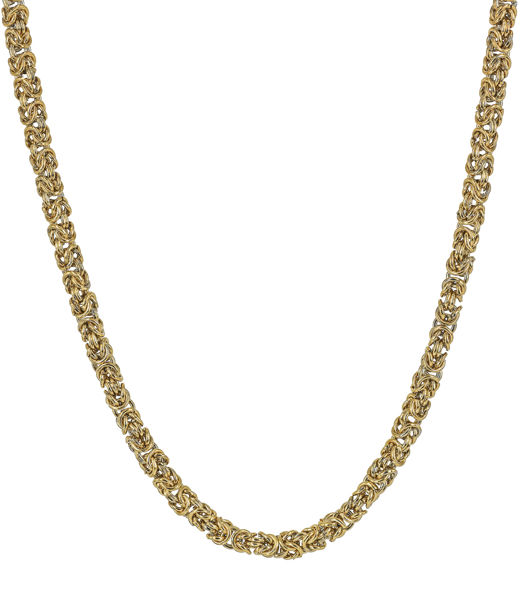 Stålhalsband Nero gold