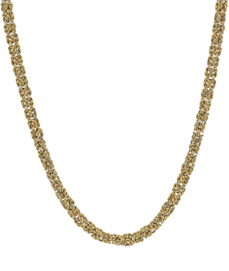 Stålhalsband Nero gold