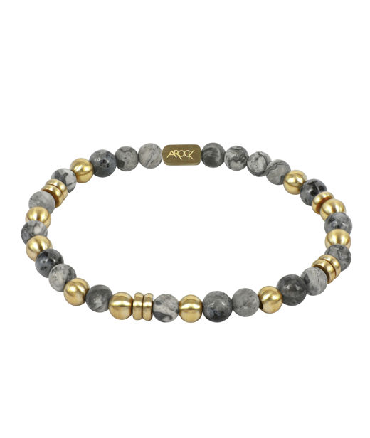 Stålarmband Eddie Grey/gold