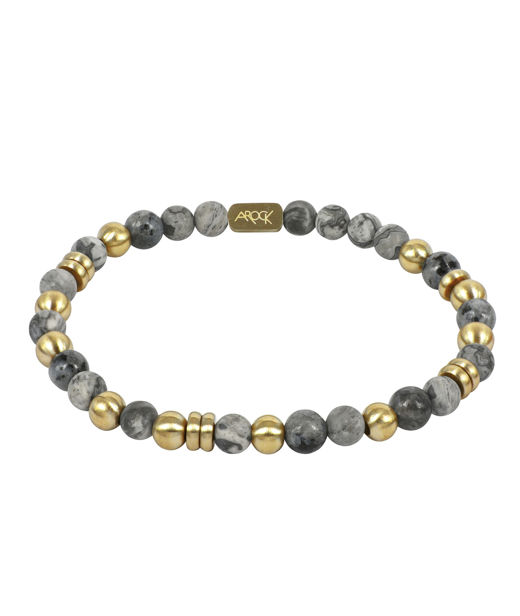 Stålarmband Eddie Grey/gold