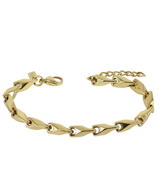 Stålarmband James Wide gold