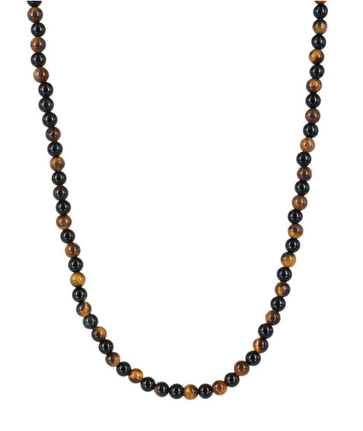 Stålhalsband Colin brown/ black
