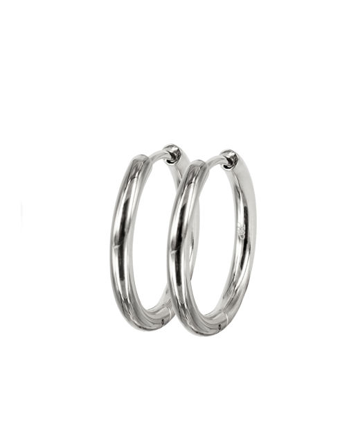 Stålörhänge Lucy Plain 21mm