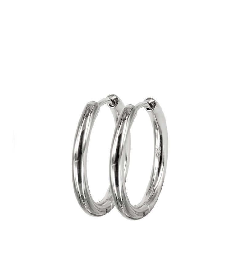 Stålörhänge Lucy Plain 21mm