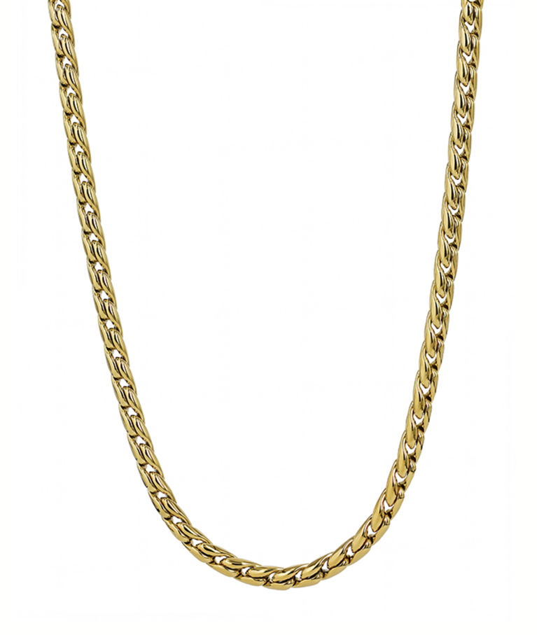 Stålhalsband Mira Short gold