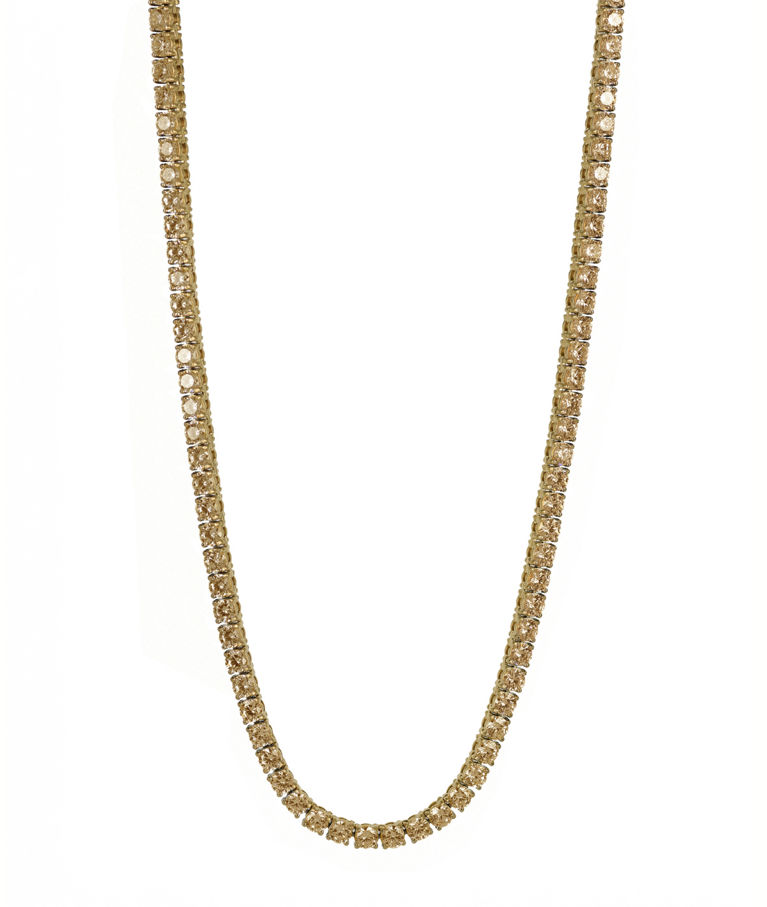 Stålhalsband Glimra 41cm champagne gold