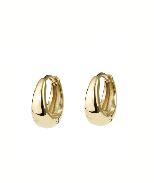 Stålörhänge Alina 12mm gold
