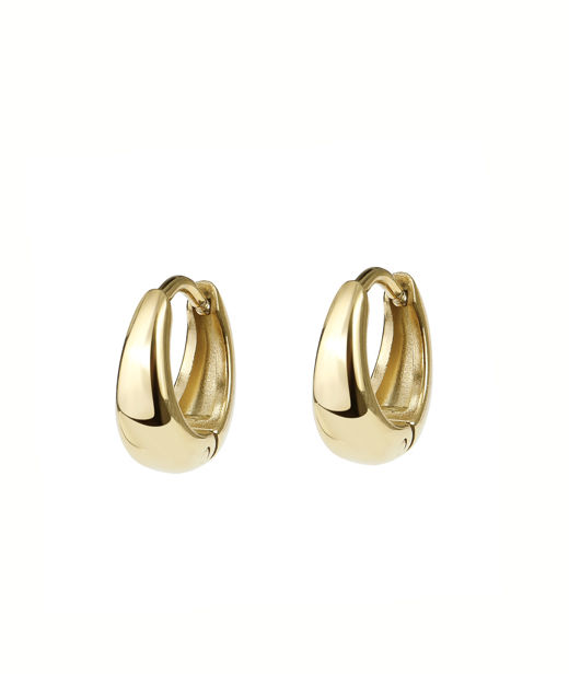 Stålörhänge Alina 12mm gold