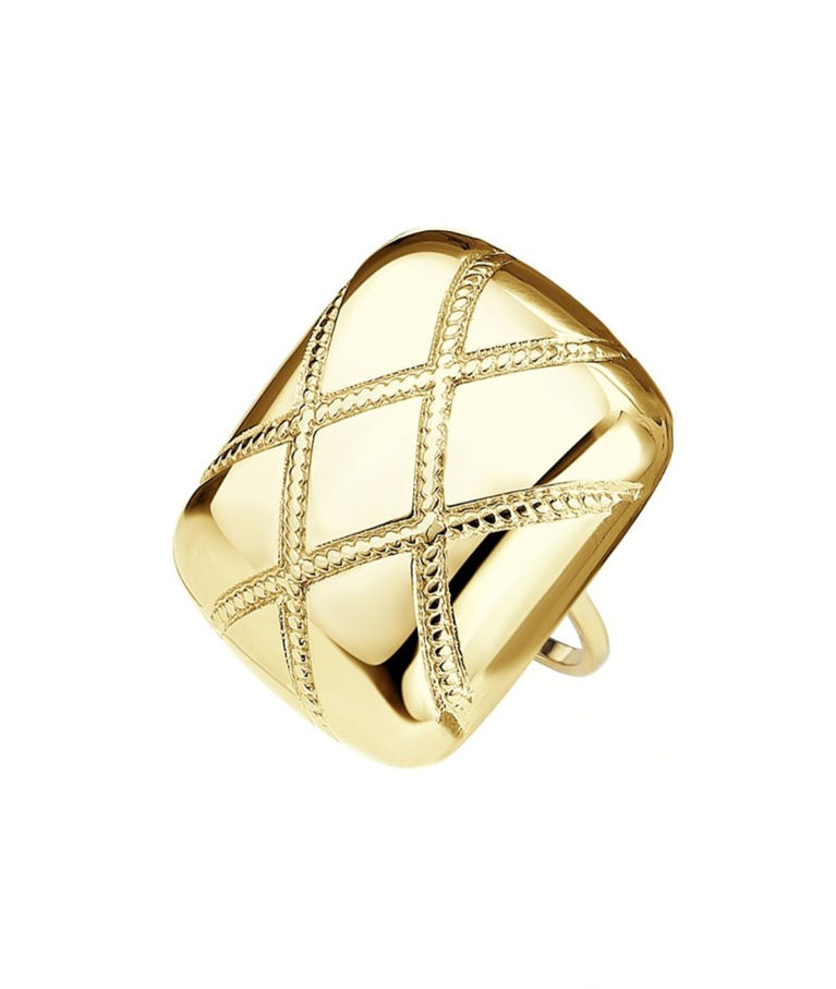 Stålring Bianca gold