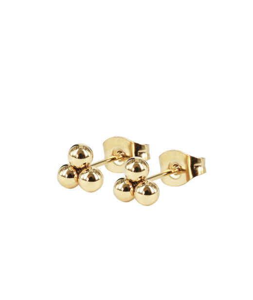 Stålörhängen Annie Dots gold