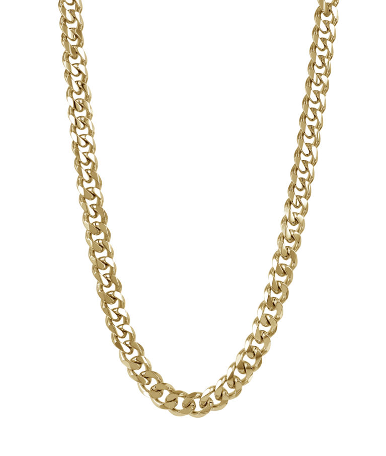 Stålhalsband Alexa 9mm gold