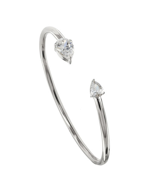 Stålarmring Crystal Bangle