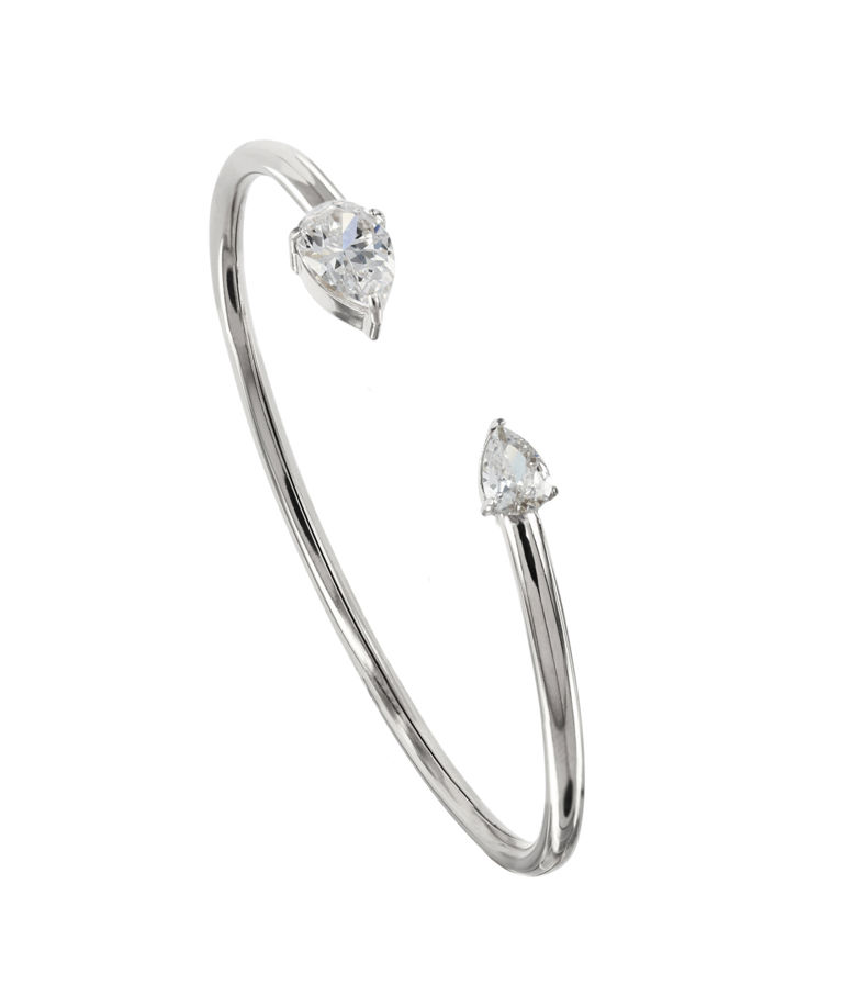 Stålarmring Crystal Bangle