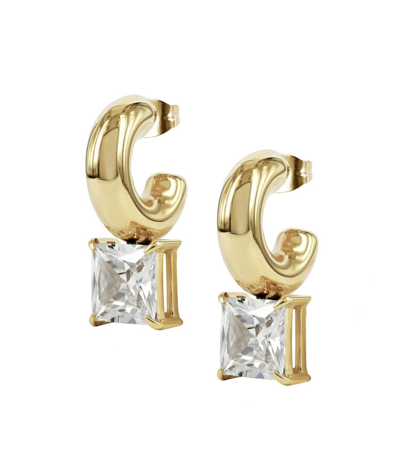 Stålörhänge Sierra Gold cz