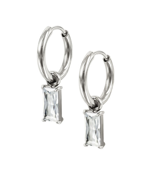 Stålörhänge Melinda Hoops cz