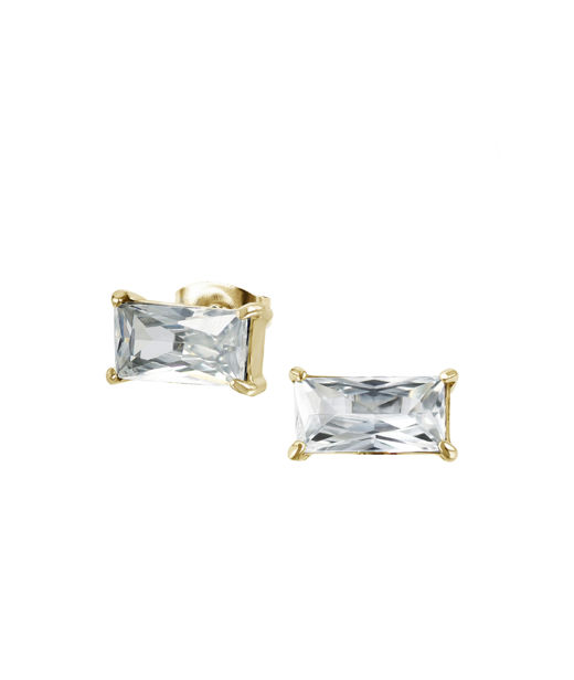 Stålörhänge Melinda Stud cz Gold