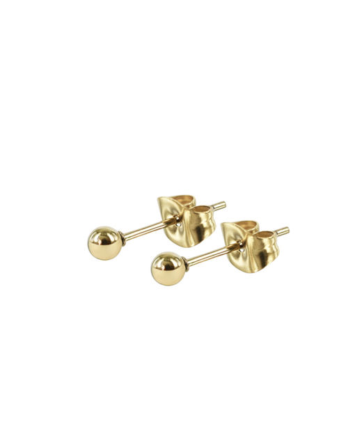 Stålörhänge ANNIE Stud 3mm gold
