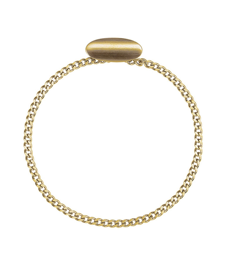 Stålslipskedja Algot gold