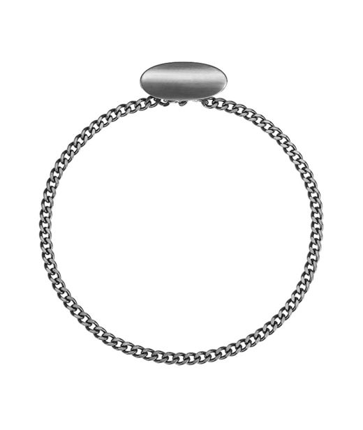 Stålslipskedja Algot gunmetal