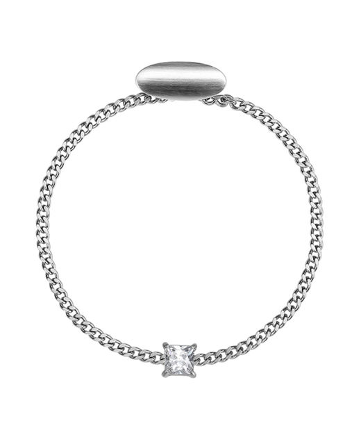 Stålslipskedja Algot Crystal