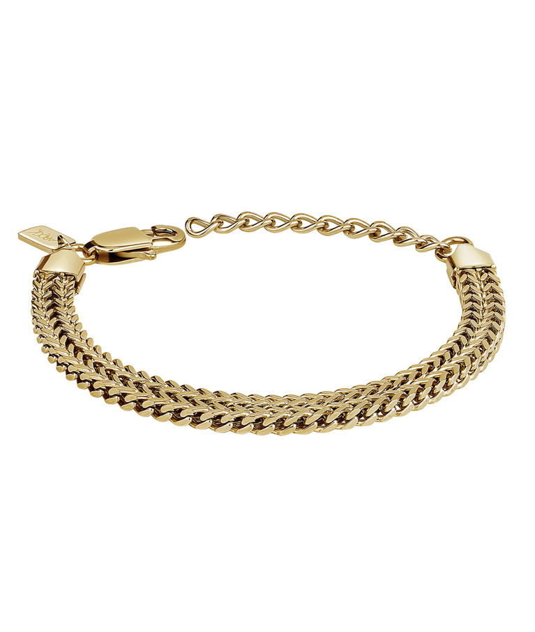 Stålarmband Iggy Double 16cm gold