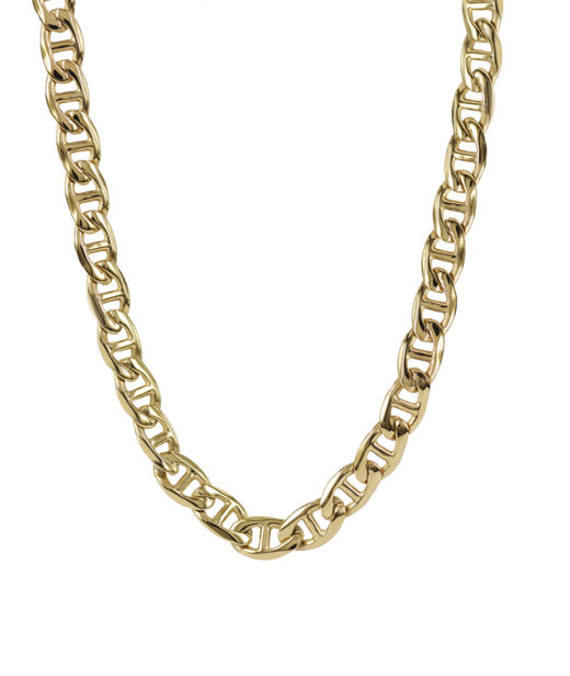 Stålhalsband Travis gold